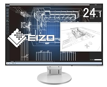 【中古】EIZO FlexScan 24.1インチ ディスプレイ モニター WUXGA/IPSパネル/ノングレア/ホワイト/5 無輝点 EV2456-RWT