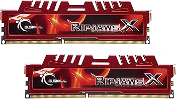 【中古】G.Skill Ripjaws-X Memory Memory 16GB 1600MHz, 240-pin, 2x 8GB, CL10 DIMM DDR3 Memory Kit