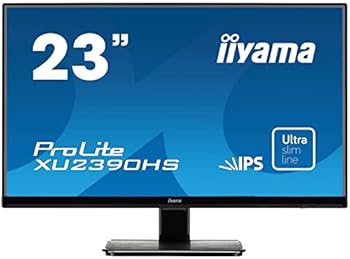 【中古】iiyama スリムベゼル+AH-IPSパネルXUシリーズ FullHD1920x1080モード対応 WLEDバックライト23型ワイド液晶ディスプレイ XU2390HS-B1