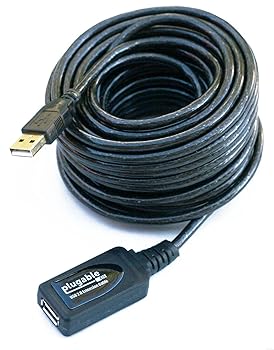 【中古】Plugable USB 2.0 10 メートル アクティブ延長ケーブルタイプA オス- タイプA メス