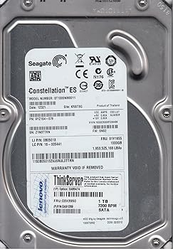 【中古】Seagate 3.5インチ内蔵HDD SATA 6Gb/s 1TB 64MB 7200rpm ST1000NM0011