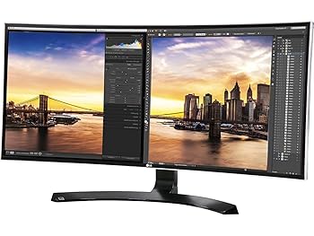 【中古】LG 34UC88-B 34-Inch 21:9 Curved UltraWide QHD IPS Monitor with USB Quick Charge by LG Electronics