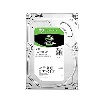 【中古】【39shop】Seagate★BarraCuda 3.5" 2TB 内蔵ハードディスク HDD 2年 6Gb/s 64MB 7200rpm 正規代理店品 ST2000DM006(非常に良い)|アトリエ絵利奈