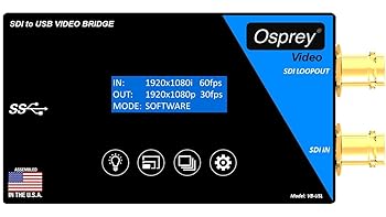 【中古】Osprey Video 3G-SDI USBビデオキャプチャ VB-USL SDIループアウト
