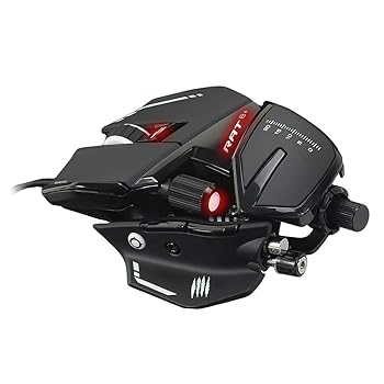 【中古】【39shop】Mad★Catz マッドキャッツ R.A.T.8プラス 有線 ゲーミングマウス FPS向け 最大16000DPI 無段階調整DPI スナイパーエイムボタン PS4(非常に良い)｜アトリエ絵利奈