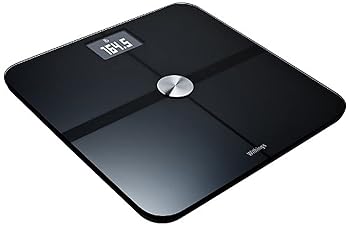 【中古】Withings Smart Body Analyzer ネットワーク対応 体重計  Bluetooth Wi-Fi 機能 / 超薄型 / BMI 体脂肪 心拍数 測定可 / ブラック  WS-50