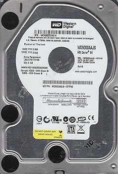 【中古】【39shop】wd5000aajs-00yfa0、DCM★dhrnht2chb、Westernデジタル500 GB SATA 3.5ハードドライブ(非常に良い)｜アトリエ絵利奈