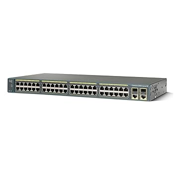 【中古】CISCO Catalyst 2960-48TC-S 賢しい イーサネット 取り替えっこ WS-C2960-48TC-S