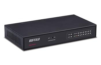 【中古】【39shop】BUFFALO★Giga対応 スイッチングHub ブラック LSW4-GT-8NS/BK(非常に良い)｜アトリエ絵利奈