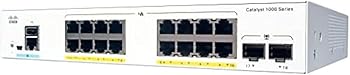 【中古】Cisco Catalyst 1000-16T-2G-L ネットワークスイッチ 16ギガビットイーサネットポート 1G SFP アップリンクポート ファンレス操作 強化リミテッ