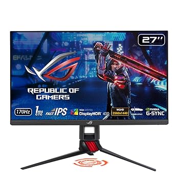 【中古】【39shop】ASUS★ゲーミングモニター ROG STRIX XG279Q 27インチ/WQHD/IPS/170Hz/1ms/HDR/G-SYNC Compatible/DisplayHDR400/3年(非常に良い)|アトリエ絵利奈