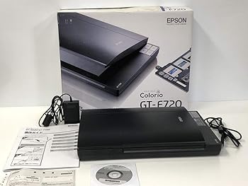 【中古】【39shop】EPSON★Colorio Scanner フィルム対応フラットベッドスキャナ 4800dpi CCDセンサ GT-F720(非常に良い)｜アトリエ絵利奈