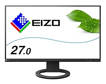 【中古】EIZO 27.0型フレームレスモニターFlexScan EV2760-BK2560×1440/アンチグレアIPS/疲れ目軽減/ブラック/5 The warranty is valid only in Japan