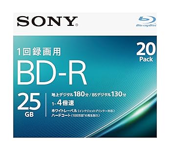 【中古】ソニー ブルーレイディスク BD-R 25GB 1枚あたり近所地デジ約3第四次元 1回録画用 20枚入り口・入口 4倍速ダビング相応う 容れもの 20BNR1VJPS4 TV・オーディオ・カメラ-ブルーレイディスクメディア