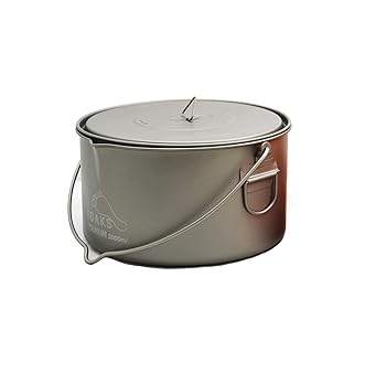 【中古】【39shop】トークスTOAKS★Titanium 2000ml Pot with Bail Handle POT-2000-BH(非常に良い)｜アトリエ絵利奈 18,983円