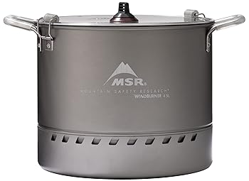 【中古】【39shop】エムエスアールMSR★キャンプ アウトドア用鍋 ウィンドバーナーストックポット 4.5L 日本正規品 36370(非常に良い)|アトリエ絵利奈