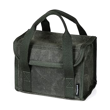 【中古】【39shop】asobitoアソビト★ツールボックス XSサイズ 調味料 小物入れ 防水帆布 オリーブ 綿帆布 ab-014OD(非常に良い)｜アトリエ絵利奈