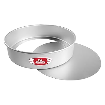 【中古】Fat Daddio's 陽極処理アルミニウム円形チーズケーキパン 底部取り外し可能 12 Inch x 3 Inch シルバー PCC-123