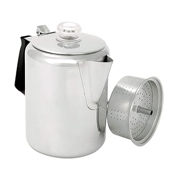 【中古】GSI ステンレス パーコレーター 9CUP 11870006000009 高さ19cm