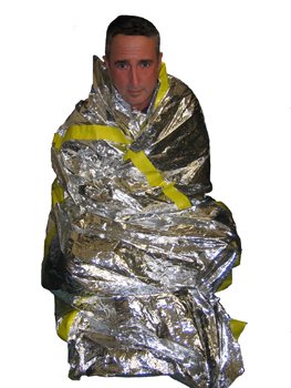 【中古】Mylar まさかの時サバイバルスリーピングブランケット - 2容器に並べる