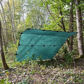 【中古】【39shop】DD★Hammocks DD タープ ３&times;３ オリーブグリーン日本正規品(非常に良い)｜アトリエ絵利奈