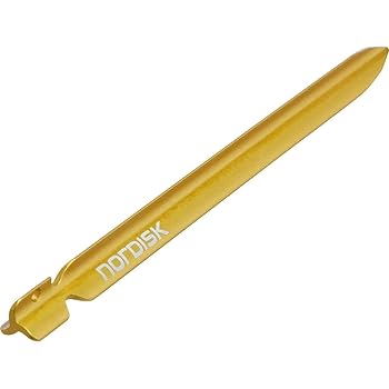 【中古】NORDISKノルディスク アウトドア キャンプ ペグ アルミニウム製 6本セット Aluminium Triple Twister Peg 15cm 日本正規品 119060