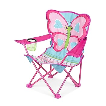【中古】Melissa & Doug SunnyパッチCutie Pieバタフライ折りたたみ、芝生キャンプ椅子