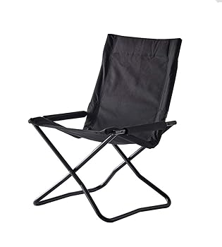 【中古】【39shop】onway★オンウェー チェアエックス OW-5659FL-BLK 折りたたみ アウトドア キャンプ ハイバック ソロ 室内 フォールディング 椅子 テレワーク 疲れ(非常に良い)|アトリエ絵利奈