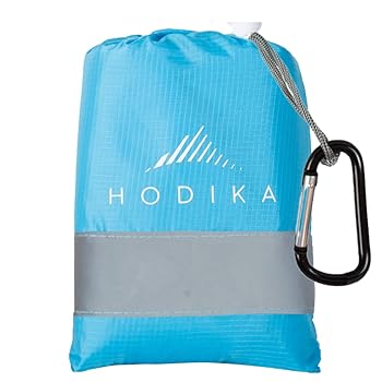 【中古】HODIKA 防水 砂がにくい ビーチブランケット 79 x 83インチ 地面用杭 カラビナクリップ ポケット 反射ケース 屋外ブランケット ピクニック用 キ 25,012円
