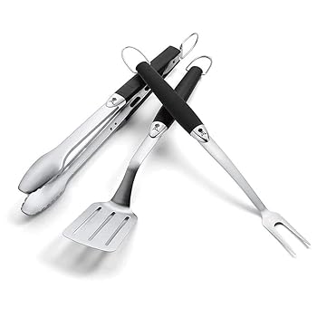 【中古】ウェーバーWeber バーベキュー コンロ BBQ グリル ポータブルツールセット3ピース 日本正規品 2年 6630