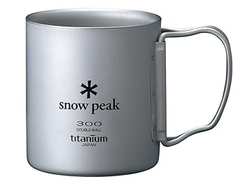 【中古】スノーピークsnow peak チタン ダブルマグ 300 容量300ml フォールディングハンドル MG-052FHR