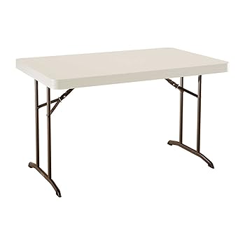 【中古】【39shop】ライフタイム★4F折り畳みテーブル高さ調整可能3段階 61cm-86cm(非常に良い)｜アトリエ絵利奈