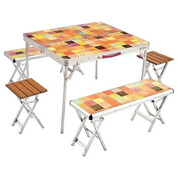 【中古】【39shop】コールマンColeman★テーブル ナチュラルモザイクファミリーリビングセットプラス 約13.2kg 2000026757(非常に良い)|アトリエ絵利奈