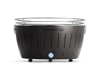 【中古】【39shop】LotusGrill★ハーフェレ ジャパン ロータスグリル XLサイズ お試し炭付 USB対応 グレー(非常に良い)|アトリエ絵利奈