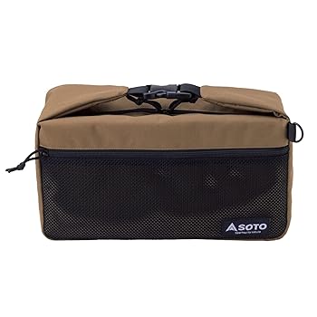 【中古】【39shop】ソトSOTO★バッグ 収納ボックス ソロ ギア 軽量 コンパクト 着脱式ショルダーベルト 内ポケット メッシュポケット アウトドア キャンプ ミニマル(非常に良い)｜アトリエ絵利奈