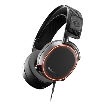 【中古】【39shop】SteelSeries★ゲーミングヘッドセット ハイレゾ対応 ノイズキャンセリングマイク搭載 有線 密閉型 Arctis Pro 61486(非常に良い)|アトリエ絵利奈