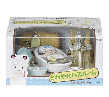 【中古】【39shop】シルバニアファミリー★ルームセット さわやかバスルーム セ-151(非常に良い)|アトリエ絵利奈
