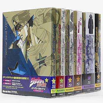 【中古】ジョジョの奇妙な冒険スターダストクルセイダースエジプト編初回生産限定盤全6巻マーケットプレイスBlu-rayセット