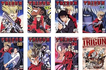 【中古】【39shop】トライガン★TV版 + 劇場版 トライガン TRIGUN Badlands Rumble レンタル落ち 全8巻セット マーケットプレイスDVDセット商品(非常に良い)|アトリエ絵利奈