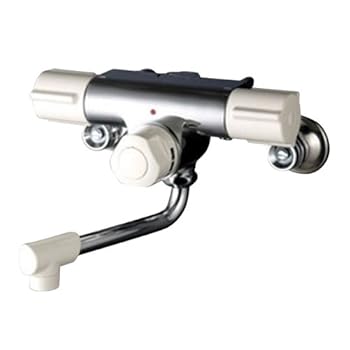 【中古】KVK 定量止水付2ハンドル混合栓 KM59W