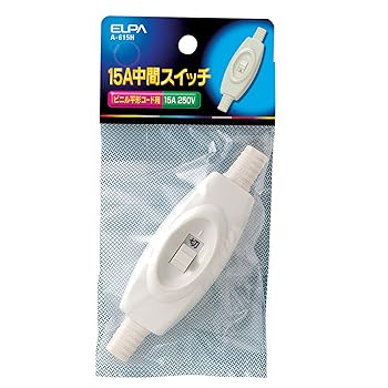 【中古】エルパELPA 中間スイッチ 250V/15A ホワイト A-615H