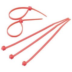 【中古】TRUSCOトラスコ カラーケーブルタイ 赤 4.8×300mm 最大結束Φ83 標準型 TRCVR-300SR