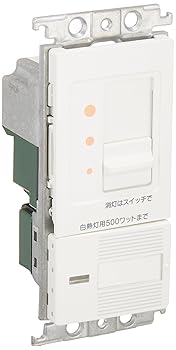 【中古】パナソニックPanasonic コスモシリーズワイド21 埋込調光スイッチC ほたるスイッチC 白熱灯用500W スライド式 ホワイト AC100V 500W WTC57625WK