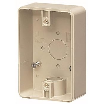 【中古】未来工業 露出スイッチボックス 防水コンセント用 ベージュ 1個価格 PVR16-BC1J