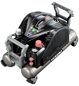 【中古】HIKOKI(ハイコーキ) 釘打機用エアコンプレッサ 貯蔵タンク電気容量12L 貯蔵タンク内圧45空圧 高圧/原則として圧対応 安全保障役立つこと EC1445H3