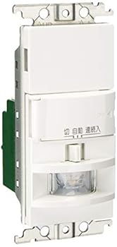 【中古】パナソニック(PANASONIC) 熱線センサ付自動スイッチ 壁取付 コスモシリーズ ワイド21 2線式・片切 LED専用 (明るさセンサ・手動スイッチ付) ホワ