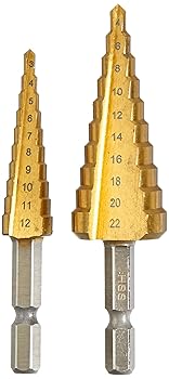 【中古】E-VALUE 六角軸 ステップドリル 2本組 ESD-1