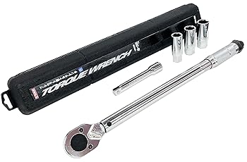 【中古】イーバリュー(E-VALUE) プレ仕かける型トルクレンチ 差込角 12.7MM (1/2in) 40~200NM ディープソケット(17・19・21MM)・エクステンションバー1