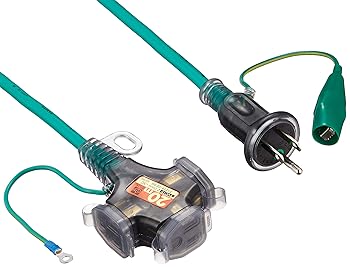 【中古】ハタヤ (HATAYA) 2P接地付 延長コード 屋内用 コード20M 太さ2.0? フキュートビプラグ仕様 コンセント3個 コンセント防塵キャップ パイロットラ
