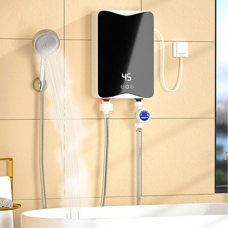 明かり給湯器 飾りつけ 給湯器 小型明かり温水器 手っとり早い暖める 3500W LCD見せびらかす体温 オーバーヒート保護すること 身寄り用 節電 節水 明かり温水暖房器 30℃～55℃合わせる能力のある 雨合羽腹積もり パウダーコンパクト 取り付け分かりやすい 住み家向け 御厨子所・洗面台に当て嵌める